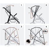 Дъждобран За Бебешка Количка С Цип, Прозрачен Sipo