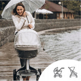 Дъждобран За Бебешка Количка С Цип, Прозрачен Sipo