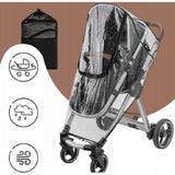 Дъждобран За Бебешка Количка С Цип, Прозрачен Sipo