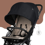 2 В 1 Мрежа Против Комари И Сенник За Колички, Черен Sipo