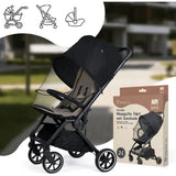 2 В 1 Мрежа Против Комари И Сенник За Колички, Черен Sipo