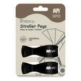 Функционални Щипки За Количка И Столче За Кола 2 Бр., Черни Sipo