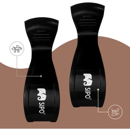 Функционални Щипки За Количка И Столче За Кола 2 Бр., Черни Sipo