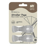 Функционални Щипки Комплект От 2 Броя, Сиви Sipo