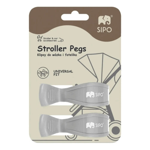 Функционални Щипки Комплект От 2 Броя, Сиви Sipo