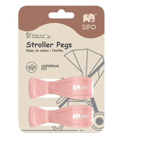 Функционални Щипки 2 Броя В Комплект, Розови Sipo