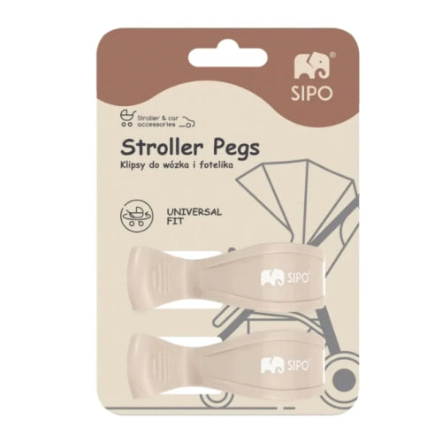 Функционални Щипки 2 Броя В Комплект, Кремави Sipo