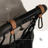 Универсални Куки За Количка От Еко Кожа 2 Бр В Кафяв Цвят Sipo