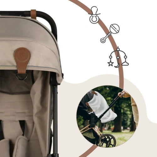 Магнитен Клипс За Количка И Столче За Кола 2 Броя Кафяви Sipo