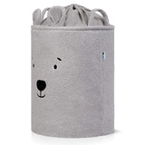 Букле Кош За Съхранение На Играчки Xl С Връзка, Сиво Мече Sipo