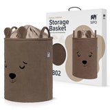Кош За Съхранение На Играчки Xl С Връзка, Кафяво Мече Sipo