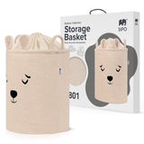 Кош За Съхранение На Играчки Xl С Връзка, Бежово Мече Sipo