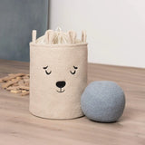 Кош За Съхранение На Играчки Xl С Връзка, Бежово Мече Sipo