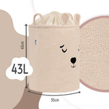 Кош За Съхранение На Играчки Xl С Връзка, Бежово Мече Sipo