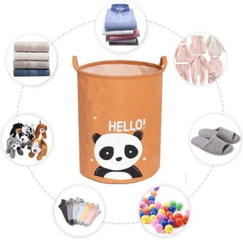 Детска Памучна Кошница За Съхранение На Играчки, Hello Panda --- BebeMama