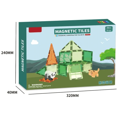 Set de construcție magnetic mic și distractiv Pino Petto cu 20 de piese