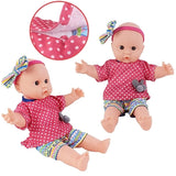 Păpușa Baby Sonne Darla cu coșuleț frumos și multe accesorii