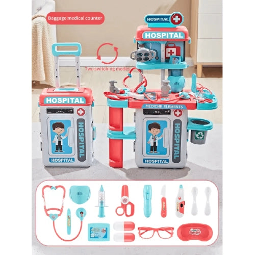 Set de doctor pentru copii cu căști și accesorii