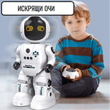 Robot Solo alb pentru copii cu funcție de vorbire și comenzi