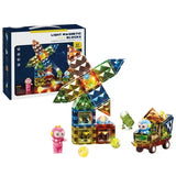 Set de constructor magnetic cu figurine și 57 de piese pentru copii
