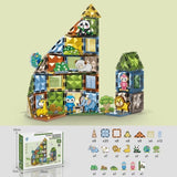 Магнитен Конструктор За Деца Zoo Park С 82 Части И Фигурки