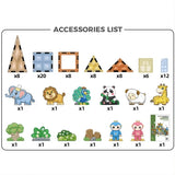 Магнитен Конструктор За Деца Zoo Park С 82 Части И Фигурки