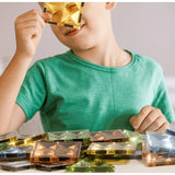 Set de construcție magnetic Dino Attack pentru copii cu căsuță și 116 piese