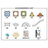 Set de construcție magnetic Daryl în spațiu pentru copii cu 60 de piese
