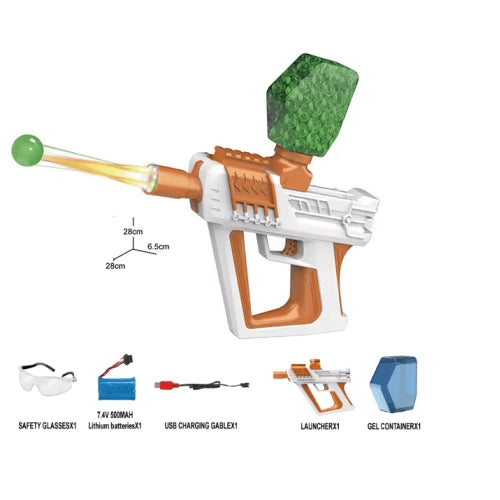 Pistol cu ​​minge de apă Sting pentru copii, alb și portocaliu