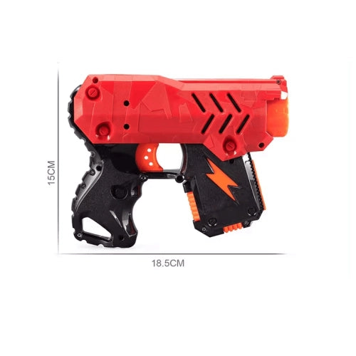 Pistoale Hunters 2 pentru copii cu gloanțe moi și accesorii