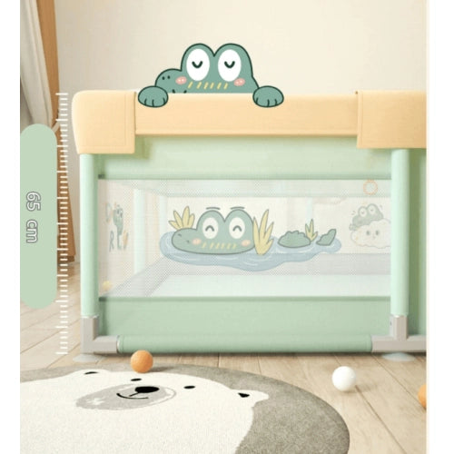 Gard moale pentru bebeluși, model crocky + covor și mingi 150*200*65