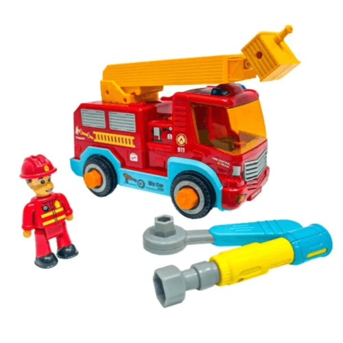Детско Камионче Сглобяема Пожарна Кола И Звук Night Raid Sonne