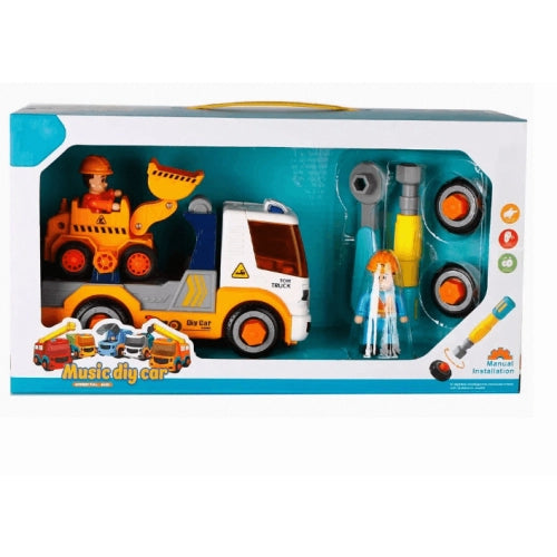 Ice Cold Детско Камионче Сглобяемо Ремарке С Булдозер И Звук Sonne