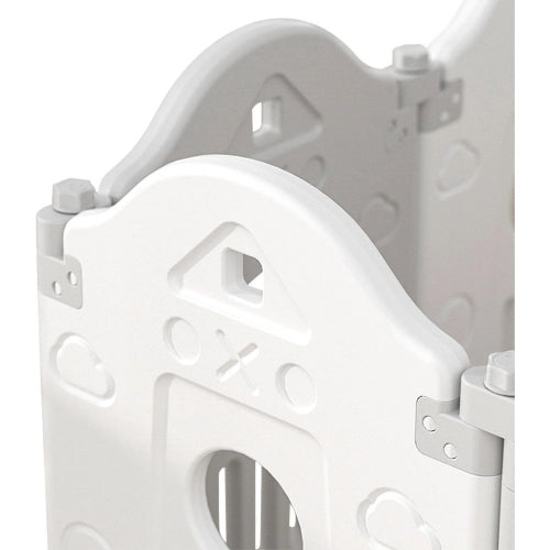Бебешка Ограда За Безопасна Игра Baby House Бял + Сив Цвят Sonne