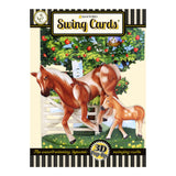 Картонена Люлееща Картичка Horse And Foal Santoro