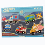 Raya Toys Autós Aquarell Markeres Puzzle Szett (6 db)