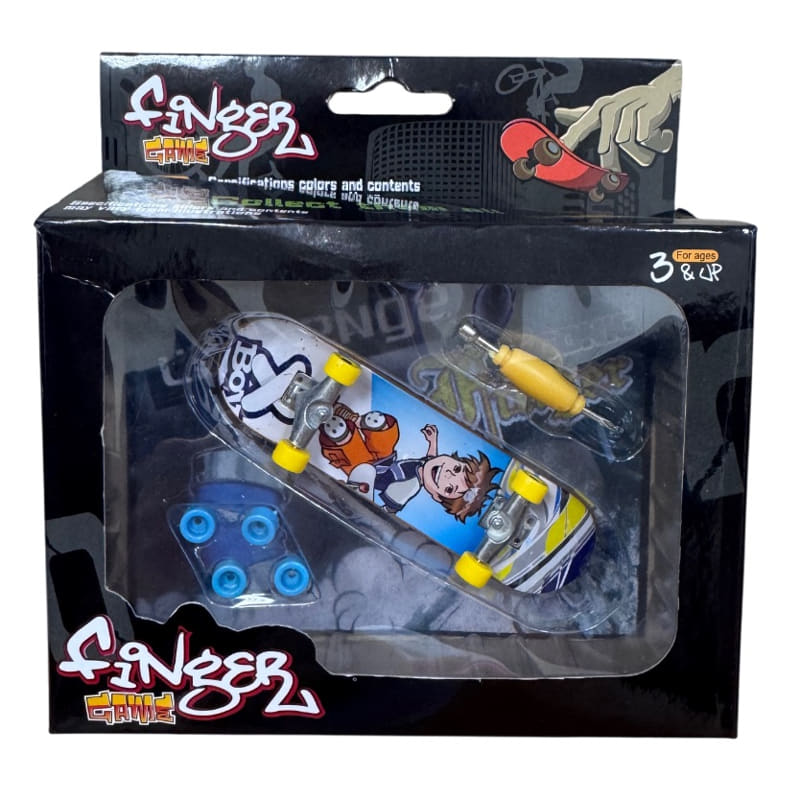Скейтборд За Пръсти Бял Син Raya Toys