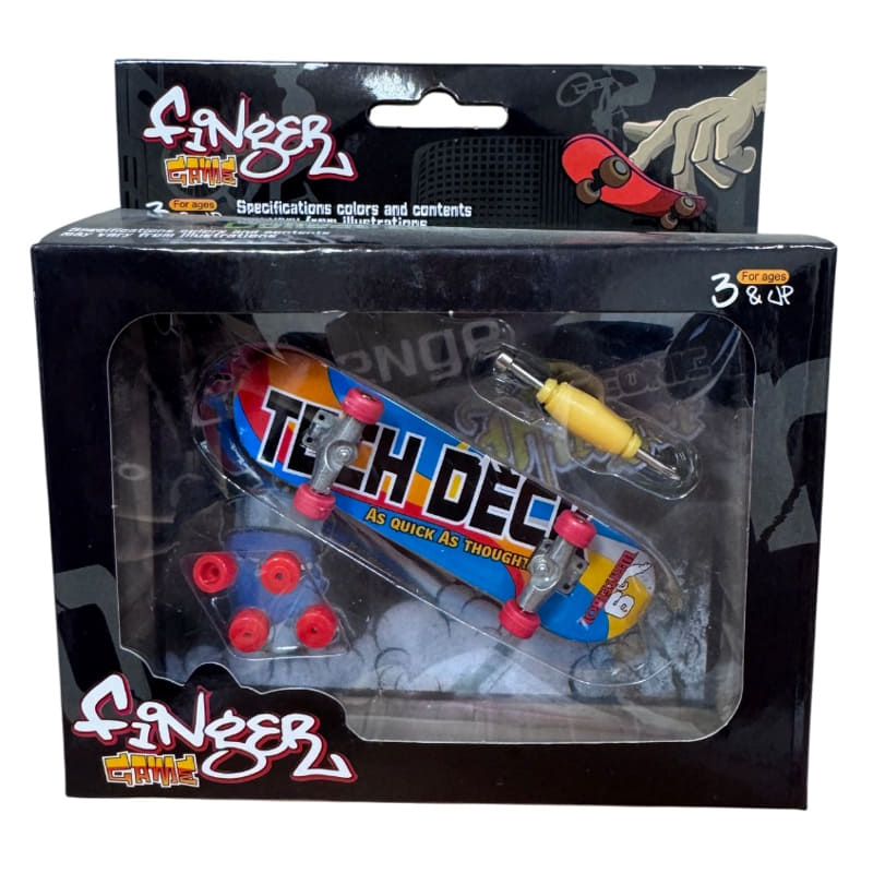 Скейтборд За Пръсти Син Оранжев Raya Toys