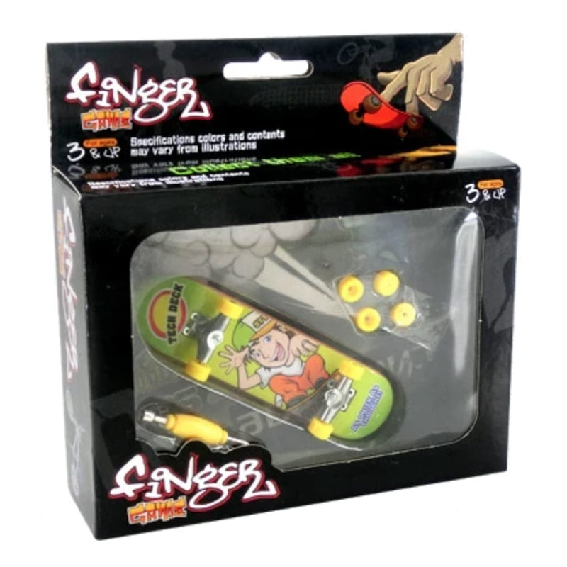 Скейтборд За Пръсти Зелен Жълт Raya Toys