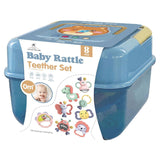 Комплект Дрънкалки В Музикална Кутия Син Raya Toys