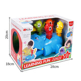 Raya Toys zenélő és világító csörgős víziló