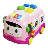 Бебешки Мултифункционален Бус 6в1 Розов Raya Toys