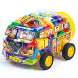 Építőkészlet buszban, 140 db-os, Raya Toys