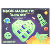 Mágneses építőjáték, világító, 30 darabos, Raya Toys