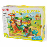 Feelo dinoszaurusz csúszda építőjáték, 78 db