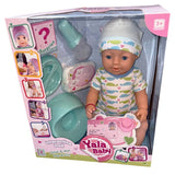 Raya Toys Baba 8 Funkcióval, 40 cm, Kék
