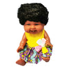 Baba 8" afroamerikai rövid hajú ruhás Raya Toys