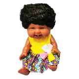 Baba 8" afroamerikai rövid hajú ruhás Raya Toys
