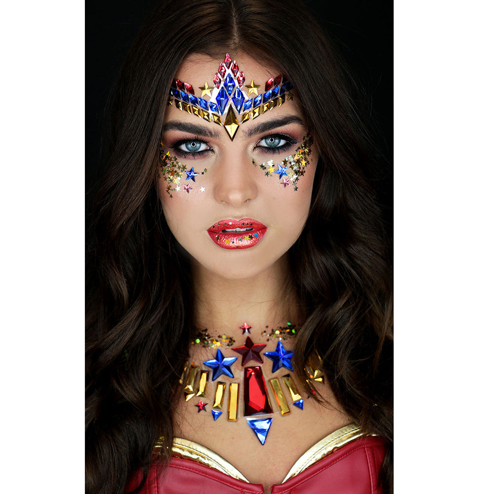 Tgs H18 04 Бижута За Лице Wonder Woman Rubies