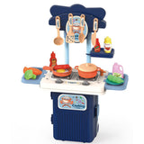 Кухня Куфар Синя 19 Части 4в1 Raya Toys